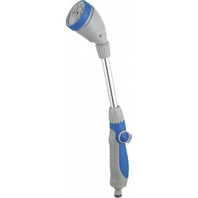 Распылитель для полива удлиненный 40см., 8 функций TPR coated (HD-G3301) H-D