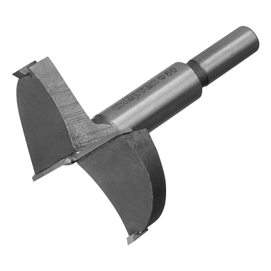 Сверло Форстнера по дереву, 60 мм, цилин. хвостовик (704860) СИБРТЕХ