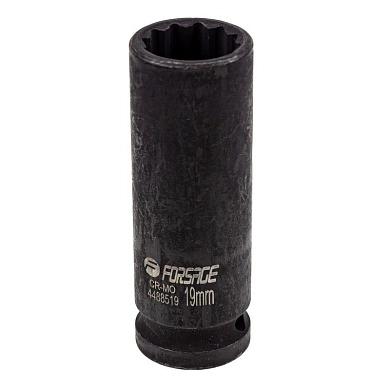 Головка ударн. 1/2" 19мм 12гр. глубокая (F-4488519) Forsage