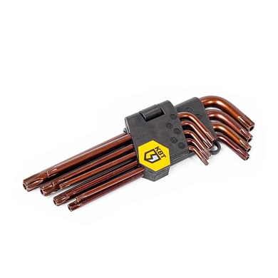 Набор ключей TORX КТ-9-S (Т10-Т50) серия KBT-PROFESSIONAL (82178) КВТ
