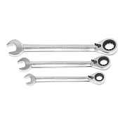 Ключ комбинированный с трещоткой с переключением 19мм (PA-3019R) Partner