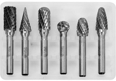 Набор бор-фрез (шарошек), 6пр. PREMIUM (HD-61729) H-D