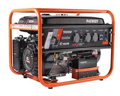 Генератор бензиновый GRS 6500E (5,5 кВт 220В 25,0л розетка 3х220/12В) PATRIOT / OPTIMA
