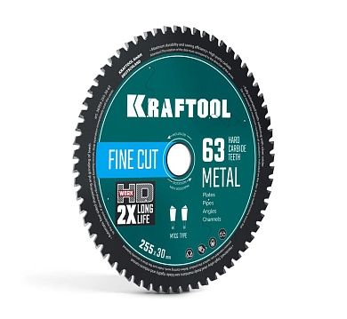 Диск пильный 255х30х2.0x63Т по металлу и стали "Metal Cut" (36954-255-30-63) KRAFTOOL