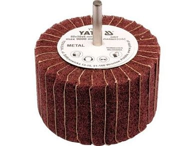 Круг лепестковый со шпинделем 80х50х6 P150 (YT-83400) YATO