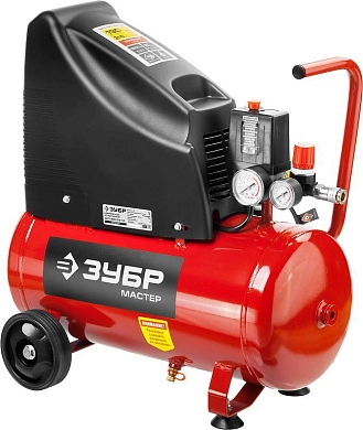 Компрессор воздушный безмасляный, 190 л/мин, 24 л, 1500 Вт, (ЗКП-190-24-1.5) ЗУБР