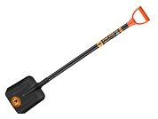 Лопата совковая глубокая с ребрами жесткости, деревянный черенок, 28*23*120см (1456-Ч) FINLAND