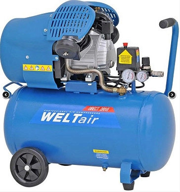 Воздушный компрессор WELT AR100VT (до 400 л/мин, 8 атм, 100 л, 230 В, 2.2 кВт)
