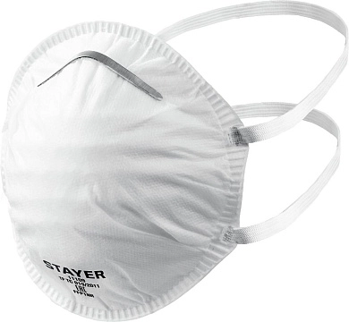 Полумаска фильтрующая коническая многослойная, класс защиты FFP1 (11109_z01) STAYER