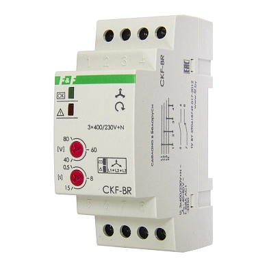 Реле контроля фаз CKF-BR (3х230 40-80В 1NO/1NC) EA04.002.003 Евроавтоматика ФИФ