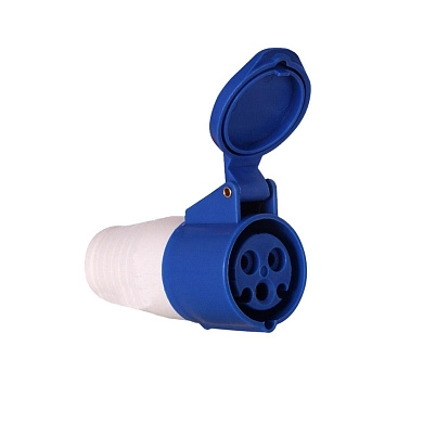 Розетка силовая (220В 16А 2Р+РЕ IP44) 67412 ETP