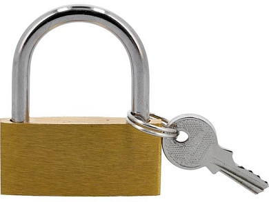 Замок навесной латунный 50мм (77500) VOREL
