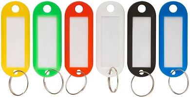Бирки для ключей, набор 6 шт. (F_67401) КУРС