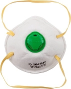 Полумаска фильтрующая, с клапан выдоха, коническая, класс защиты FFP2, ПФК-95 (11162) ЗУБР