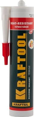 Герметик силиконовый красный, 300мл, температуростойкий (от -62 С до 275 С) (41259) KRAFTOOL