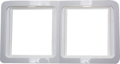Панель "ГАММА" двойная горизонтальная, цвет белый (SV-54146-W) СВЕТОЗАР