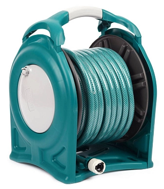 Набор RACO поливочный: катушка для шланга универс.,шланг поливоч.1/2"x25 м, шланг соед.1/2"x 1,5 м,