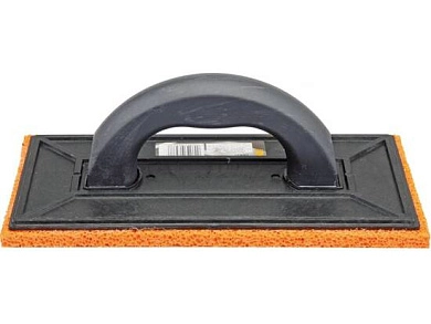 Терка пластмассовая с пористой резиновой губкой 9мм, 130х270мм (06537) VOREL