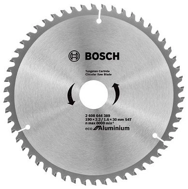 Диск пильный 190х30х2.2/1.6х54 MultiMaterial Eco AL (2 608 644 389) BOSCH