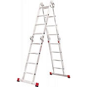 Лестница-трансформер алюм. широкая NV3320 (4х4 ступ. 121/450см, 15.1кг) Новая Высота