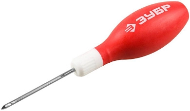 Шило "МАСТЕР" швейное, эргономичная обрезиненная рукоятка, длина 60мм, d 3мм (09571-3) ЗУБР