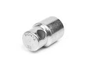 Головка торцевая высокая 38мм, (под вороток) хром.покр. (121343) HORTZ