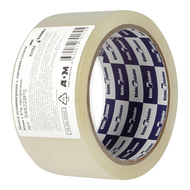 Лента клеящая упаковочная (скотч) 48мм/57м, 40мкм, прозрачная, в и/у (13729) Klebebander