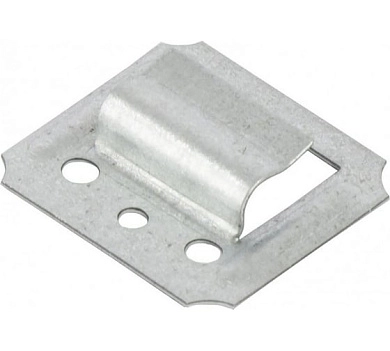 Кляймер оцинкованный 3 мм, с гвоздями, 100шт. (46573) СИБРТЕХ