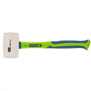 Киянка резиновая, 680г., белая резина, фибергласовая рукоятка (11168) СИБРТЕХ