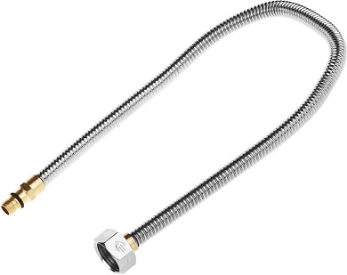 Подводка ЗУБР "ЭКСПЕРТ" сильфонная из нержавеющей стали, для смесителя, укороченная, г/ш ( 51012-050