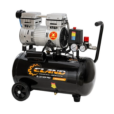 Компрессор воздушный безмасл. EL2513OFPROE (1.0 кВт, 140 л/мин, 220В, 8 Атм, 2 цилинд., 25 л) ELAND