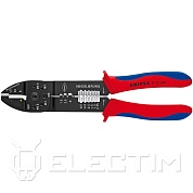 Пресс-клещи для резки и зачистки кабеля, 3 гнезда, 240мм (9722240) KNIPEX