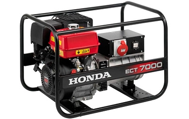 Генератор бензиновый HONDA ECT7000 (6,5/4,5 кВт, 400/230В, HONDA GX390)
