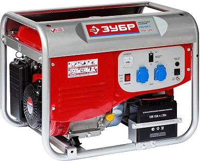 Генератор бензиновый с электростартером ЗЭСБ-4000-Э, 4000Вт ЗУБР