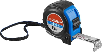 Рулетка 5м/25мм, нейлон. покр., магн., прорез. корпус, быт. "ПРОФЕССИОНАЛ" (34056-05-25_z01) ЗУБР