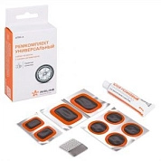 Набор для ремонта камер (заплатки 25х25,52х32,35х24, н/ж бумага,клей-активатор) AIRLINE