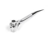 Ключ коликовый торцевой трещоточный 10х12мм, хром (121322) HORTZ