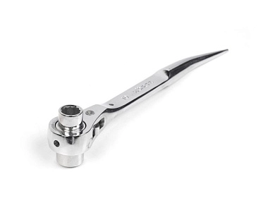 Ключ коликовый торцевой трещоточный 10х12мм, хром (121322) HORTZ