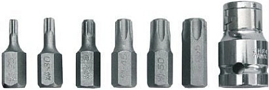 Набор бит TORX, 7 шт. CrV (F_57825) FIT