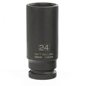 Головка ударная удлиненная шестигранная, 24 мм, 1/2", CrMo (13949) STELS