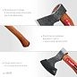 Топор кованый универсальный 600/800г, 350мм ВИКИНГ-5 (20630) ЗУБР фото4