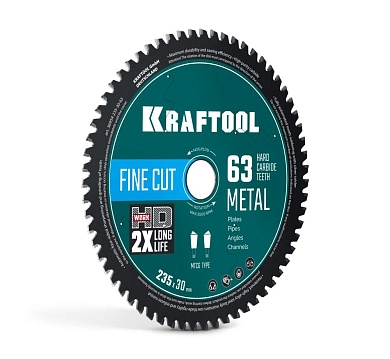 Диск пильный 235х30х2.0x63Т по металлу и стали "Metal Cut" (36954-235-30-63) KRAFTOOL