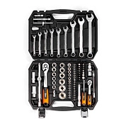 Набор инструмента автомобильного (1/2", 1/4") 82пр. НАИ-06/82 (82133) КВТ