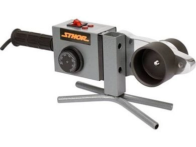 Аппарат для сварки полипропиленовых труб, 800-1500Вт, насадки 20-63мм (78910) STHOR