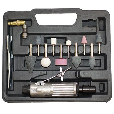 Шлифмашина пневм. прямая GL25000 + набор (кейс)(100101) FUBAG