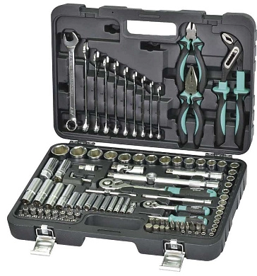 Набор инструмента слесарного (1/2", 1/4") 104пр. (1614-58104S) WHIRLPOWER