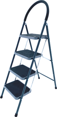 Лестница-стремянка алюм. с широкими ступенями MCH (4 ступ. 90/130см, 7.4кг) АЛЮМЕТ