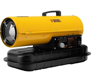Пушка тепловая дизельная DHG-20 (20 кВт, 500 м3/ч, 200 м2, 220В) прямой нагрев (96482) DENZEL