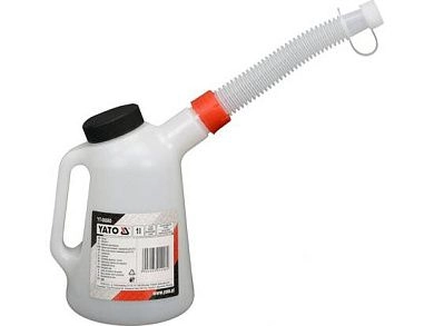 Лейка пластиковая с крышкой для СТО 1л (YT-06980) YATO