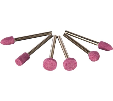 Мини-шарошки по металлу, корунд, ⌀2.3мм, 6 пр. (F_36924) FIT